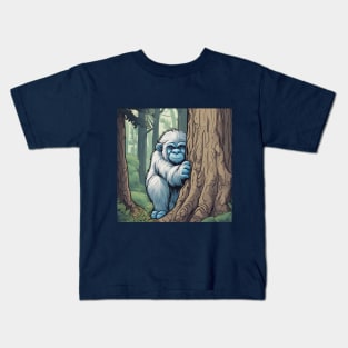 awkward yeti inspired Shy Sasquatch Kids T-Shirt